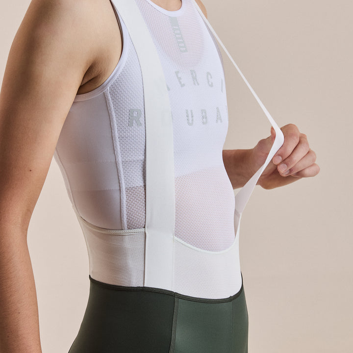 Rapha Women's Pro Team Bib Shorts III - Regular (Bottle Green/White) - Dragonspine Cycling