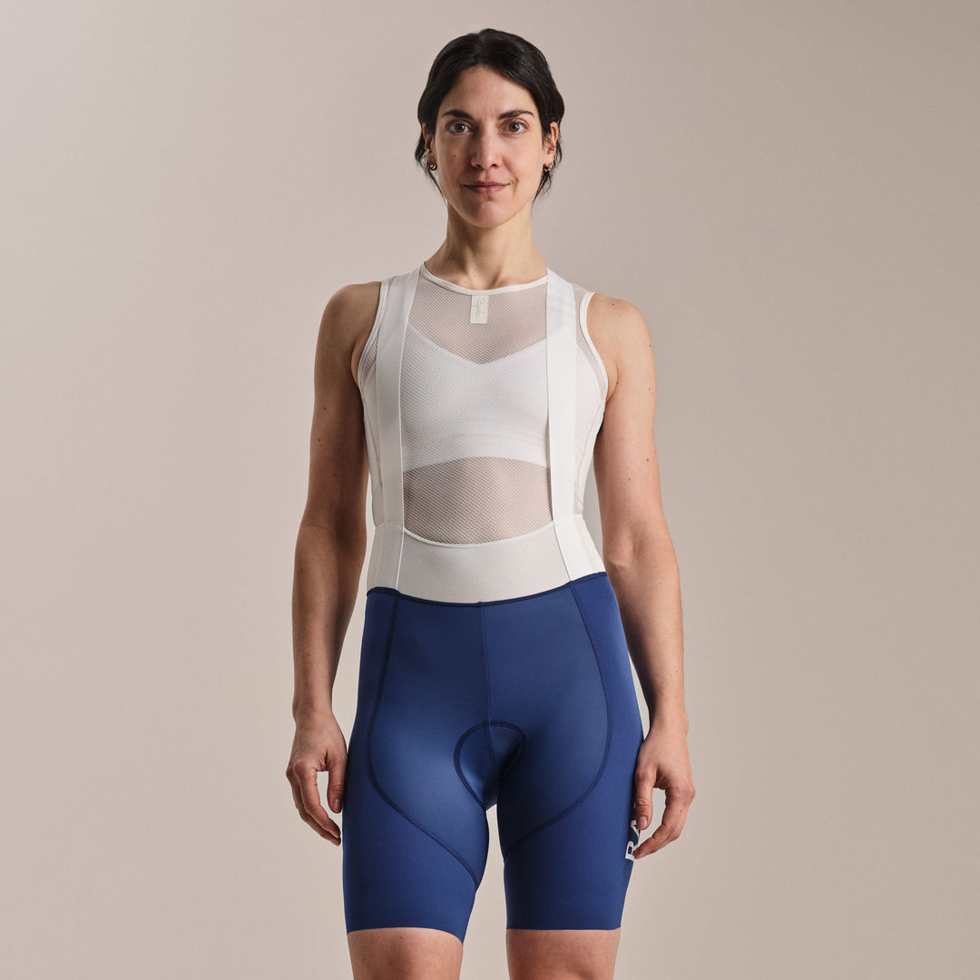 Rapha Women's Pro Team Bib Shorts III - Regular (Fossil Blue/White) - Dragonspine Cycling