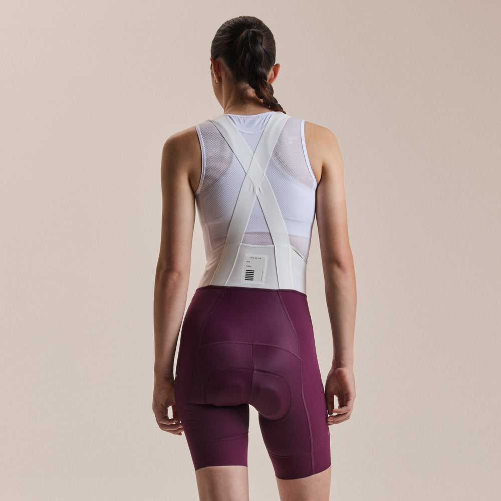 Rapha Women's Pro Team Bib Shorts III - Regular (Plum/White) - Dragonspine Cycling