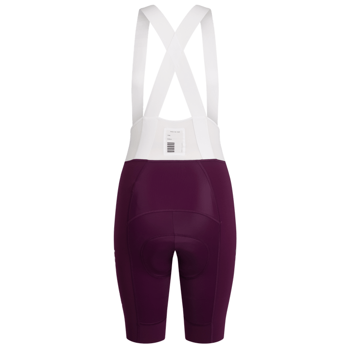 Rapha Women's Pro Team Bib Shorts III - Regular (Plum/White) - Dragonspine Cycling