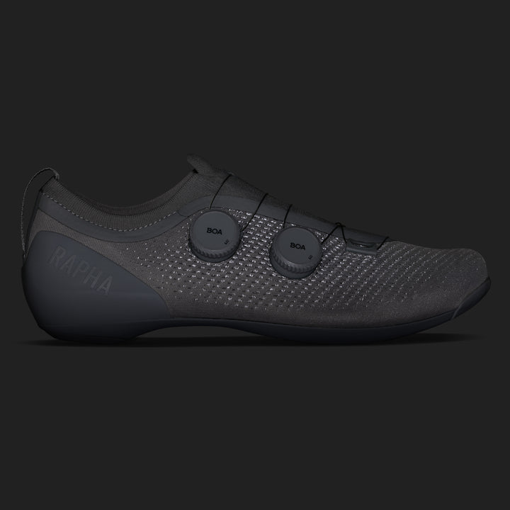 Rapha Pro Team Powerweave Road Shoes (Dark Grey/Silver Reflective) - Dragonspine Cycling