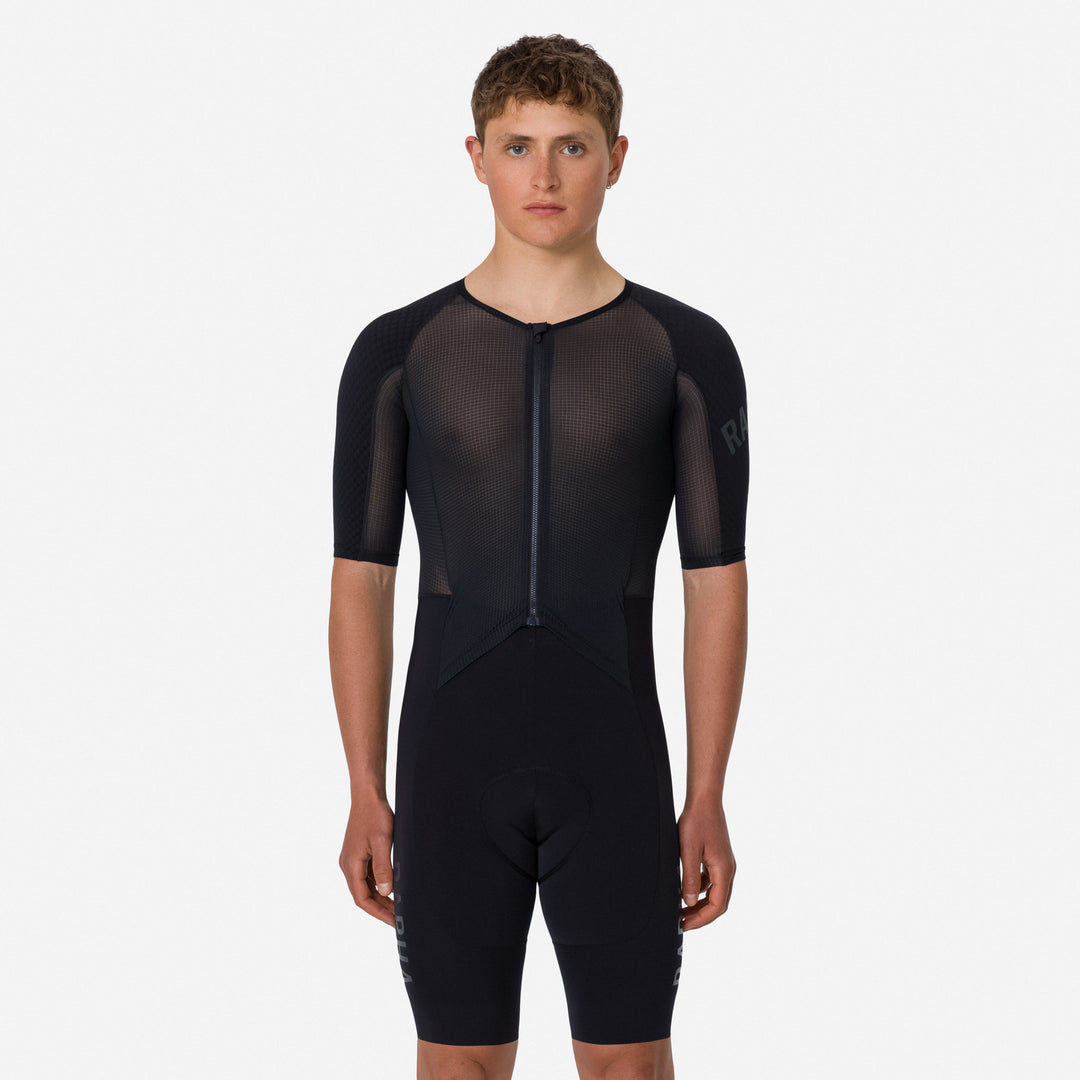 Rapha Men's Pro Team Summer Roadsuit (Black/Grey) - Dragonspine Cycling