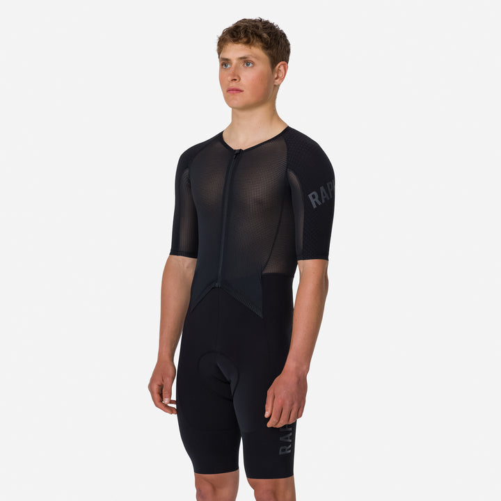 Rapha Men's Pro Team Summer Roadsuit (Black/Grey) - Dragonspine Cycling