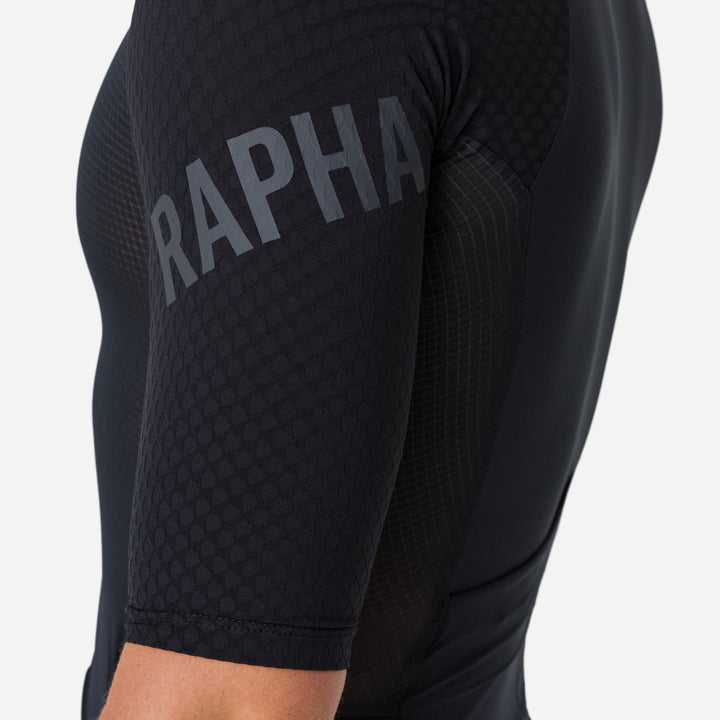 Rapha Men's Pro Team Summer Roadsuit (Black/Grey) - Dragonspine Cycling