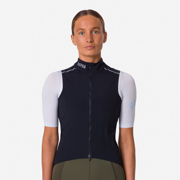Rapha Women's Pro Team Gilet II (Black/Silver) - Dragonspine Cycling