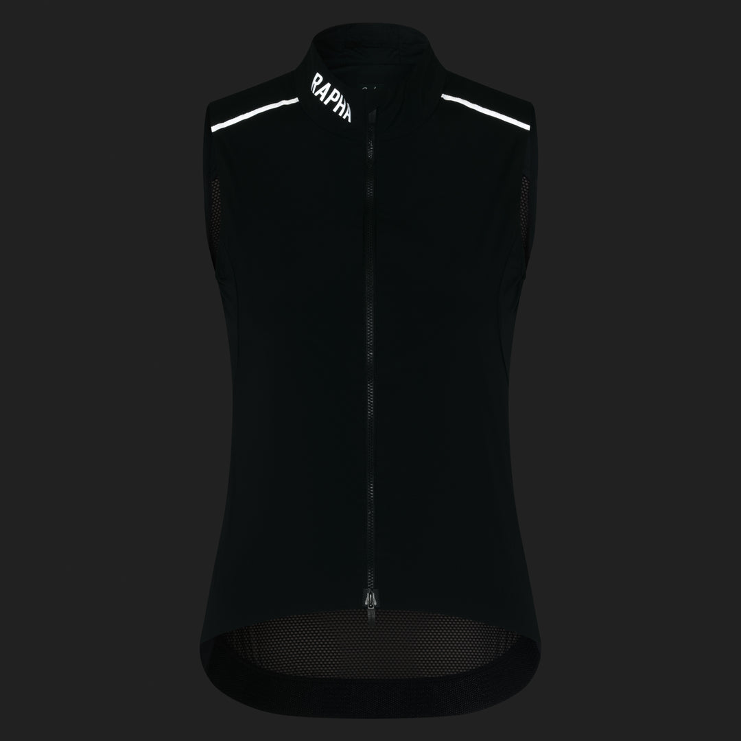 Rapha Women's Pro Team Gilet II (Black/Silver) - Dragonspine Cycling