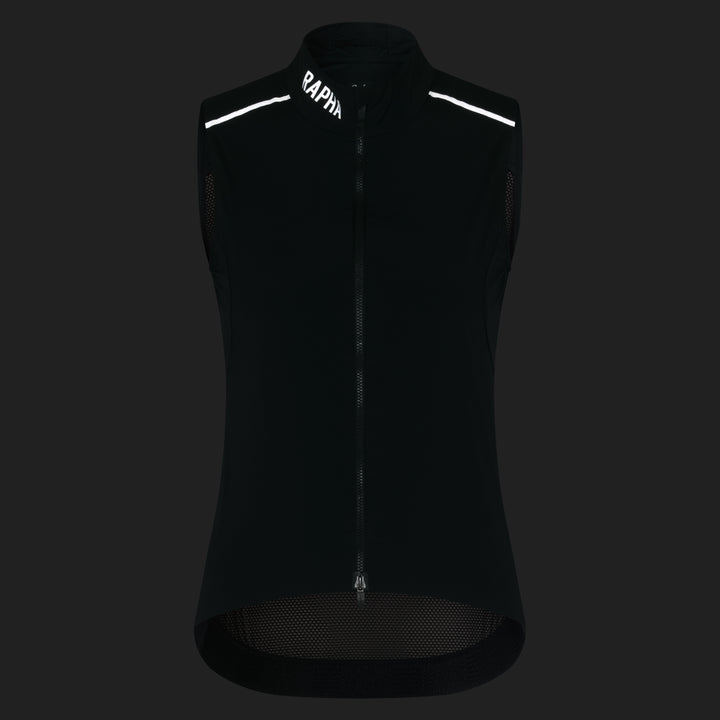 Rapha Women's Pro Team Gilet II (Black/Silver) - Dragonspine Cycling