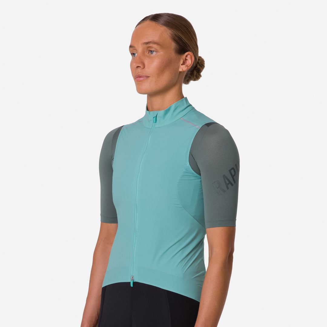 Rapha Women's Pro Team Gilet II (Lagoon/Silver Reflective) - Dragonspine Cycling