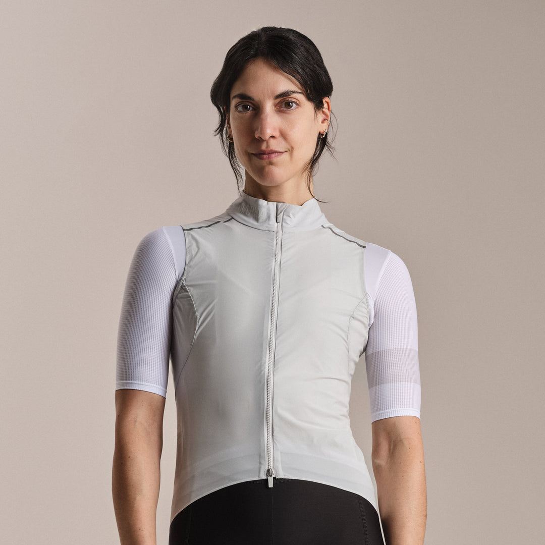 Rapha Women's Pro Team Gilet II (Silver/White) - Dragonspine Cycling