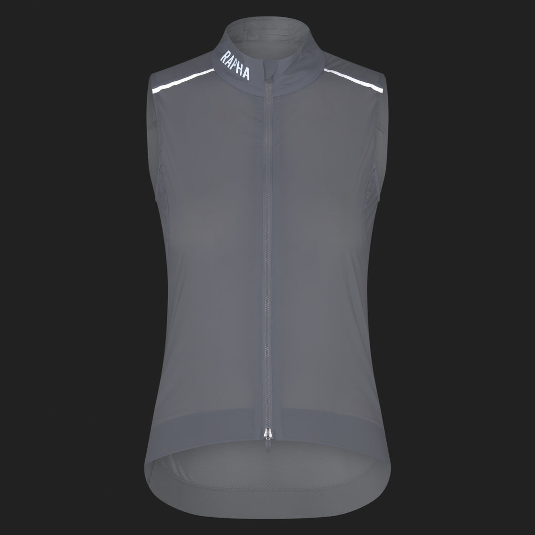 Rapha Women's Pro Team Gilet II (Silver/White) - Dragonspine Cycling