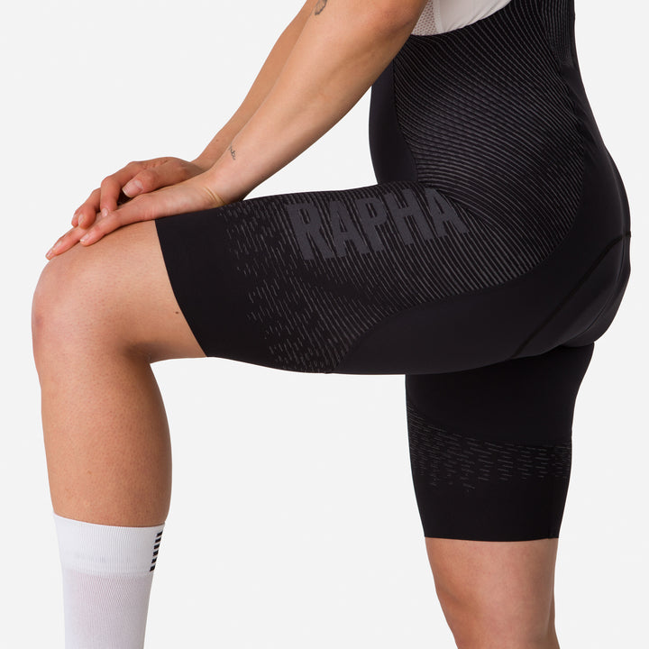 Rapha Women's Pro Team Powerweave Bib Shorts (Black) - Dragonspine Cycling