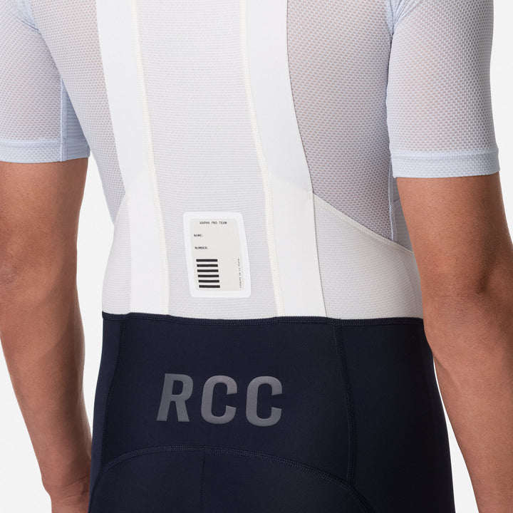 Rapha RCC Pro Team Bib Shorts (Dark Navy/White) - Dragonspine Cycling