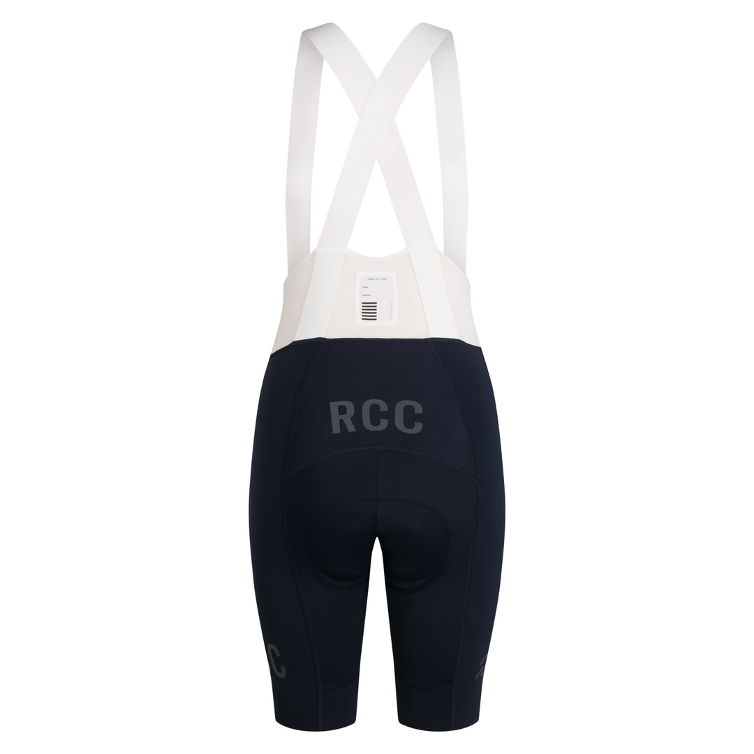 Rapha RCC Women's Pro Team Bib Shorts (Dark Navy/White) - Dragonspine Cycling
