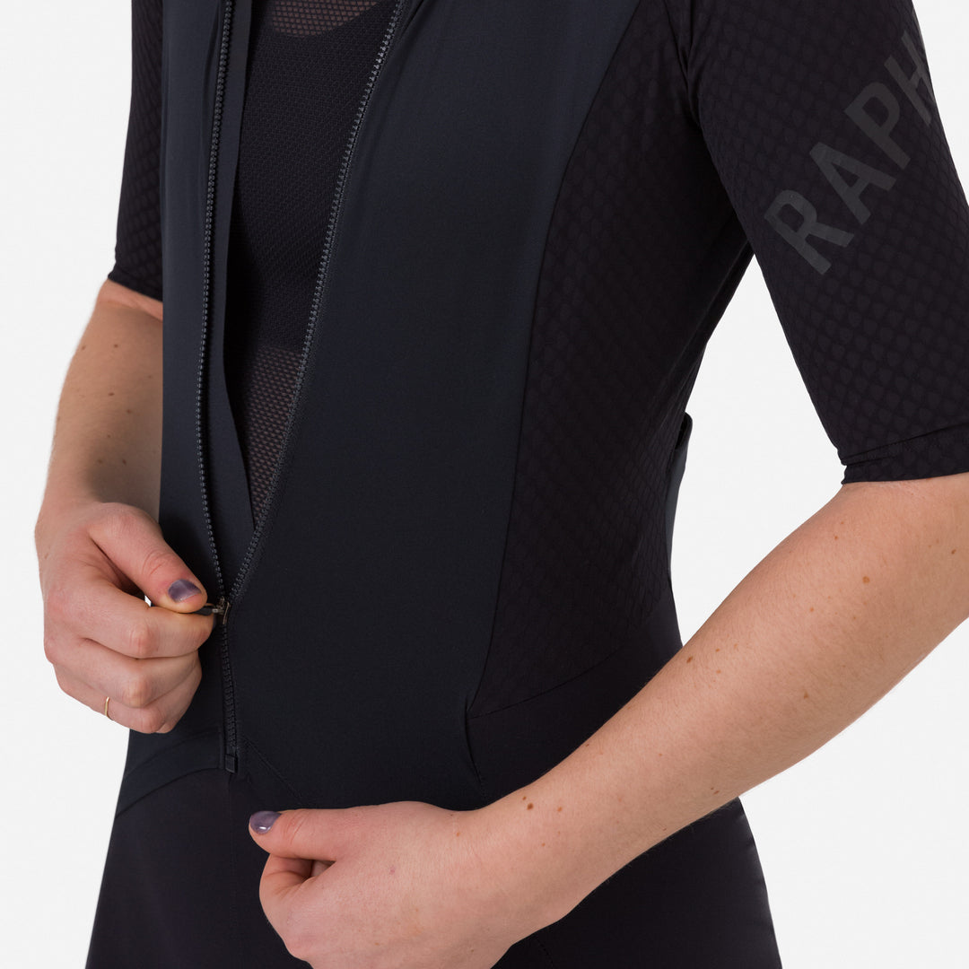 Rapha Women's Pro Team Roadsuit (Black/Black) - Dragonspine Cycling