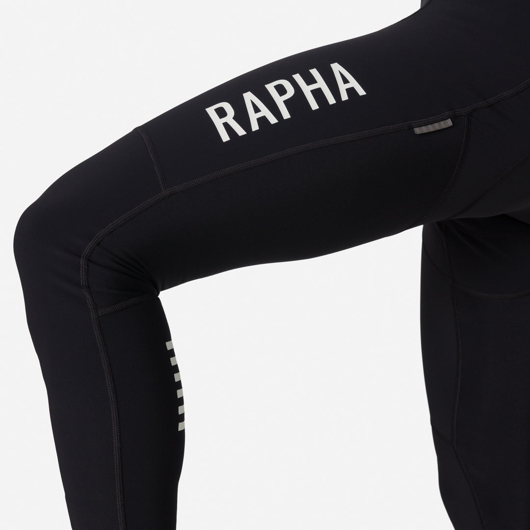 Rapha Men's Pro Team Winter Tights III (Black/White) - Dragonspine Cycling