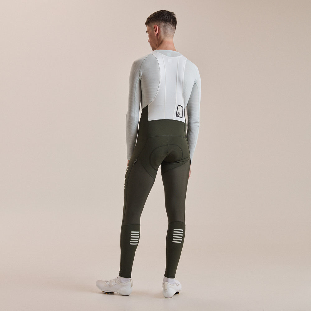 Rapha Men's Pro Team Winter Tights III (Bottle Green/White) - Dragonspine Cycling