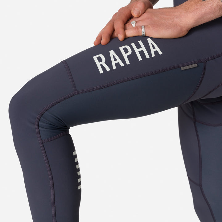 Rapha Men's Pro Team Winter Tights III (Dark Grey/White) - Dragonspine Cycling