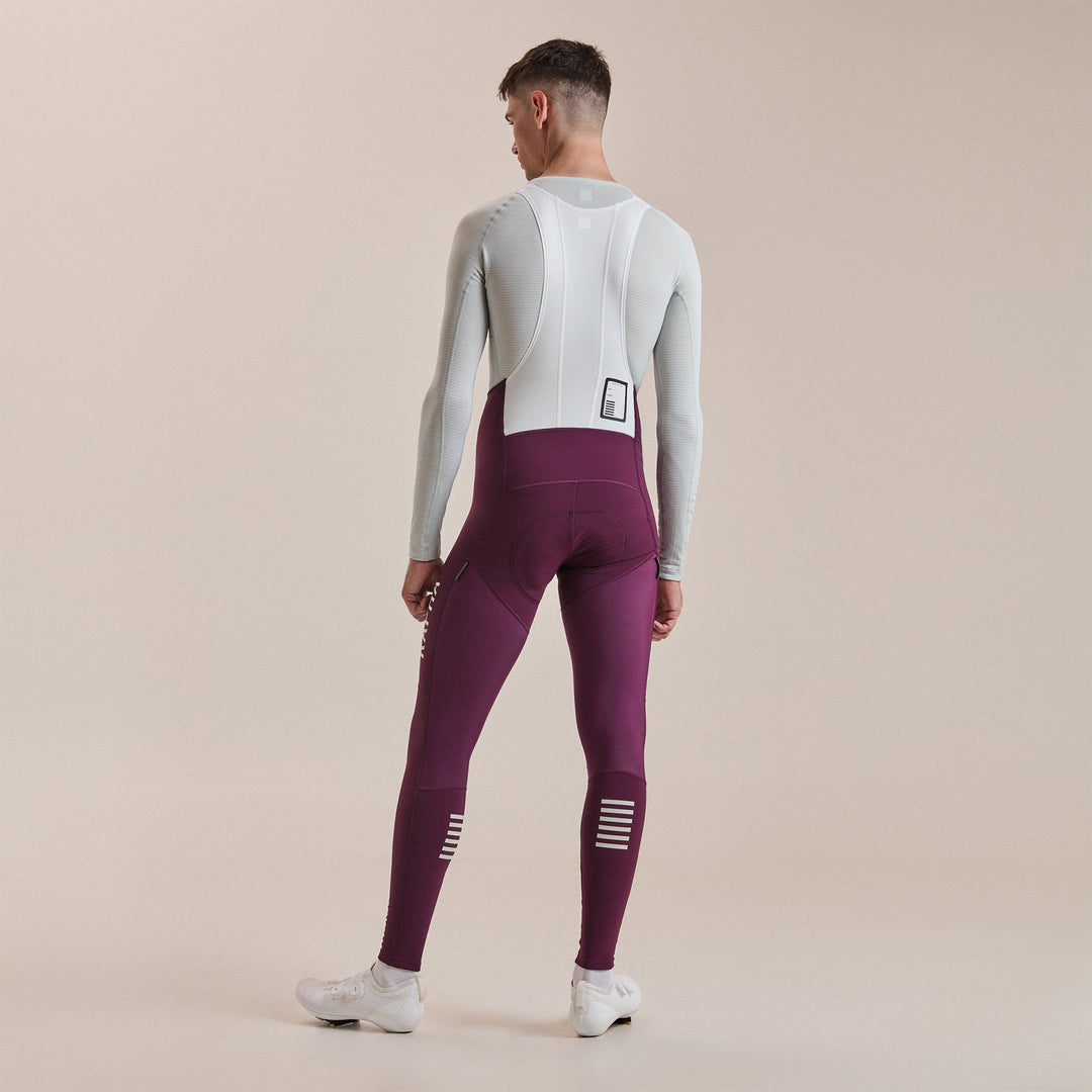 Rapha Men's Pro Team Winter Tights III (Plum/White) - Dragonspine Cycling