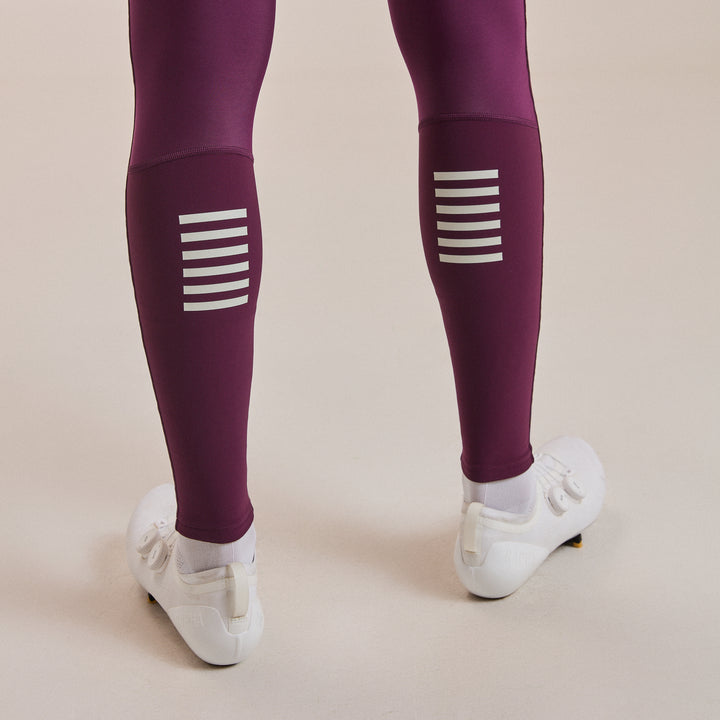 Rapha Men's Pro Team Winter Tights III (Plum/White) - Dragonspine Cycling