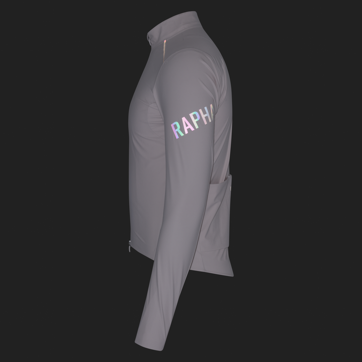 Rapha Men's Pro Team Long Sleeve Shadow Jersey (Blush/Rainbow Reflective) - Dragonspine Cycling