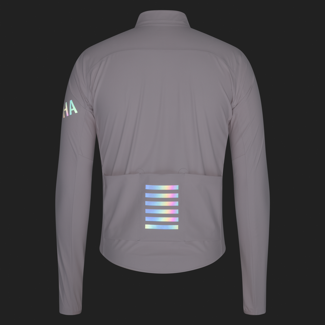 Rapha Men's Pro Team Long Sleeve Shadow Jersey (Blush/Rainbow Reflective) - Dragonspine Cycling
