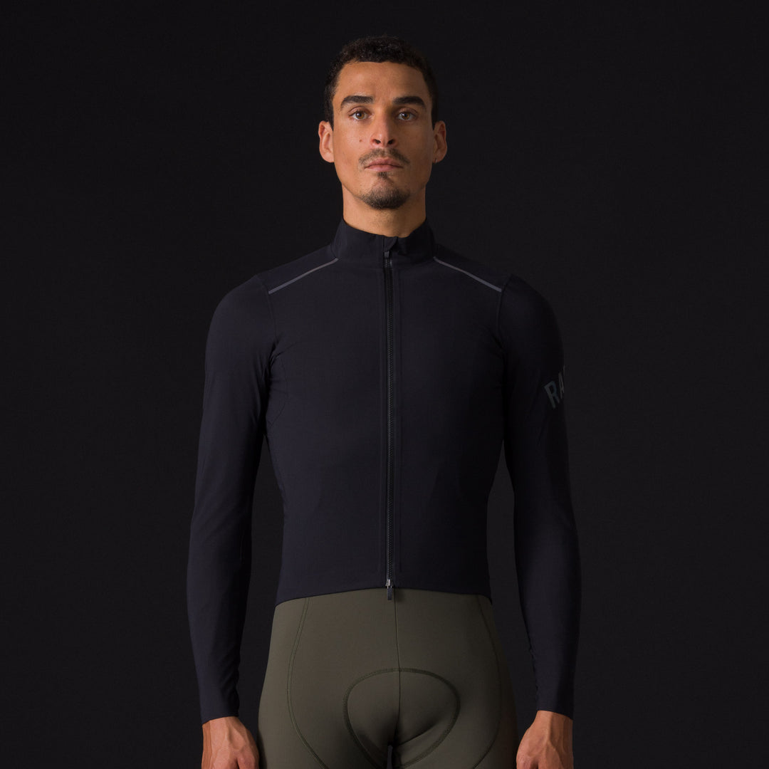 Rapha Men's Pro Team Long Sleeve Shadow Jersey (Black/Rainbow Reflective) - Dragonspine Cycling