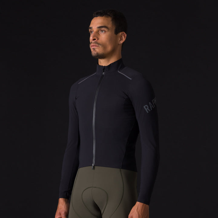 Rapha Men's Pro Team Long Sleeve Shadow Jersey (Black/Rainbow Reflective) - Dragonspine Cycling