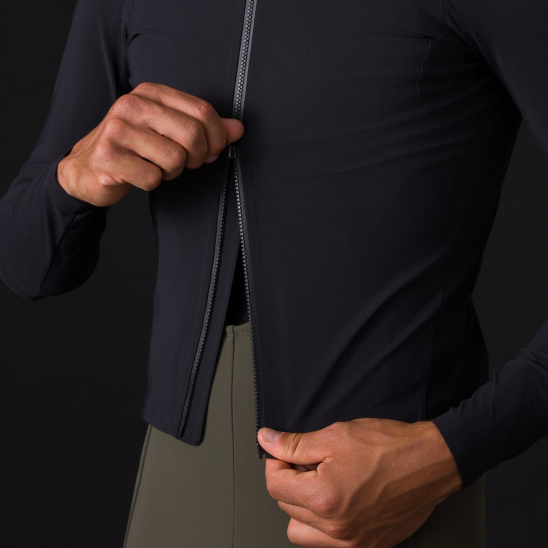 Rapha Men's Pro Team Long Sleeve Shadow Jersey (Black/Rainbow Reflective) - Dragonspine Cycling