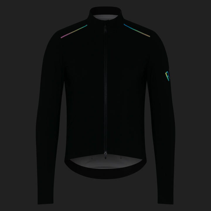 Rapha Men's Pro Team Long Sleeve Shadow Jersey (Black/Rainbow Reflective) - Dragonspine Cycling