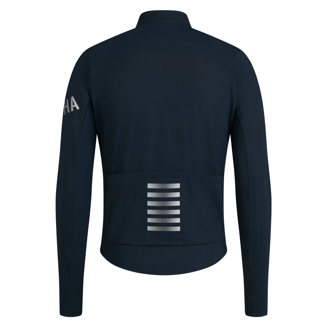 Rapha Men's Pro Team Long Sleeve Shadow Jersey (Carbon/Silver Reflective) - Dragonspine Cycling