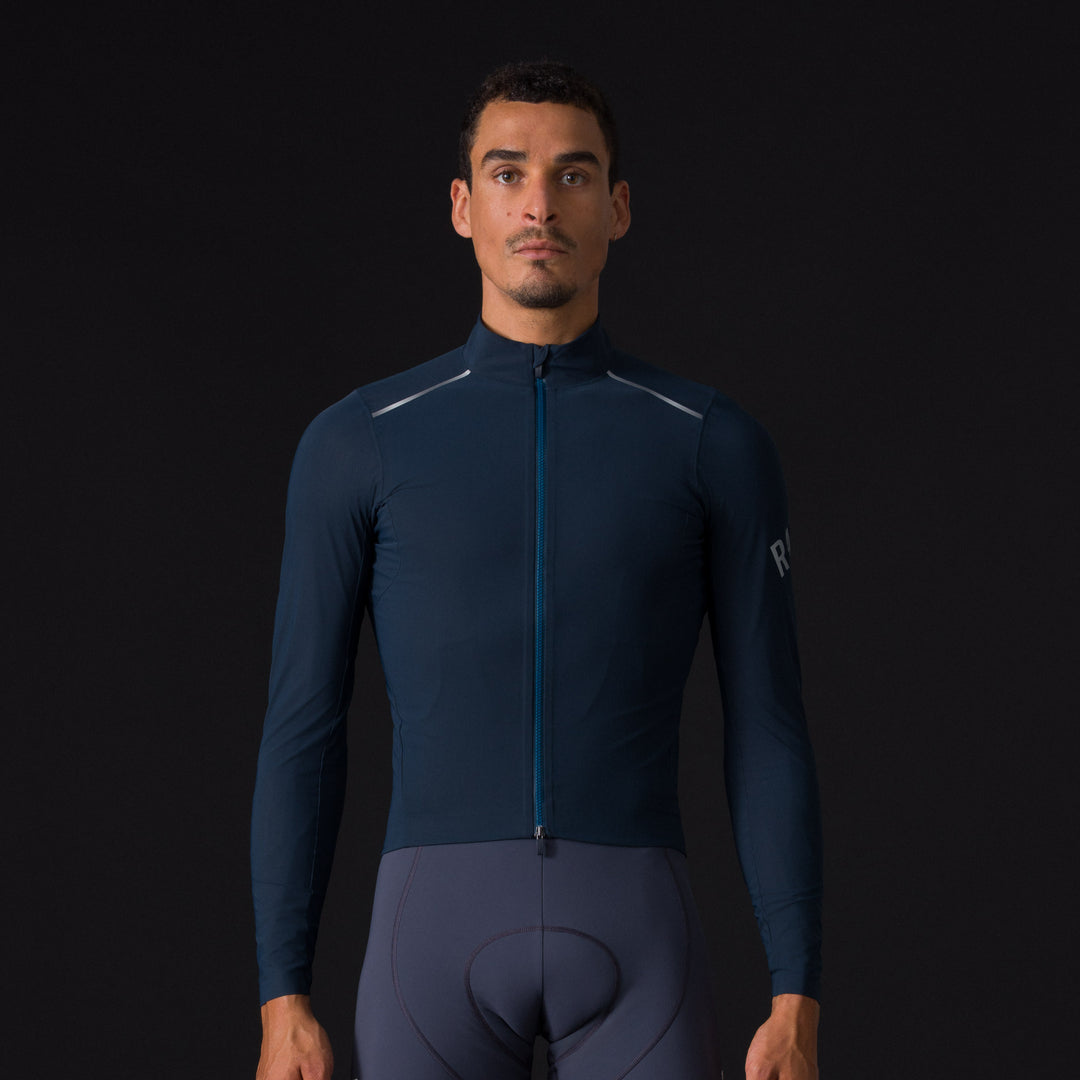 Rapha Men's Pro Team Long Sleeve Shadow Jersey (Carbon/Silver Reflective) - Dragonspine Cycling