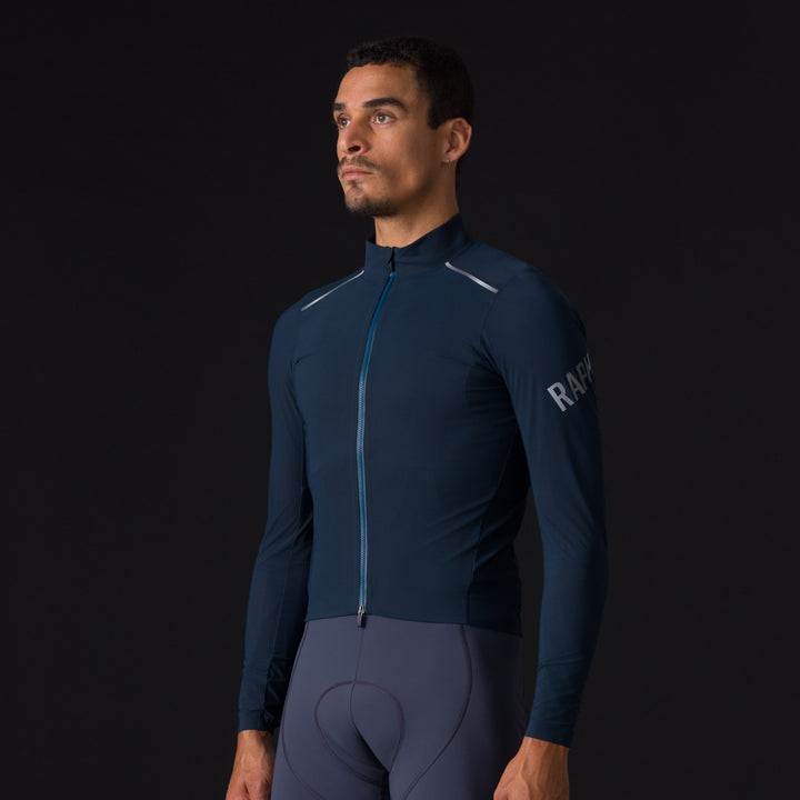 Rapha Men's Pro Team Long Sleeve Shadow Jersey (Carbon/Silver Reflective) - Dragonspine Cycling