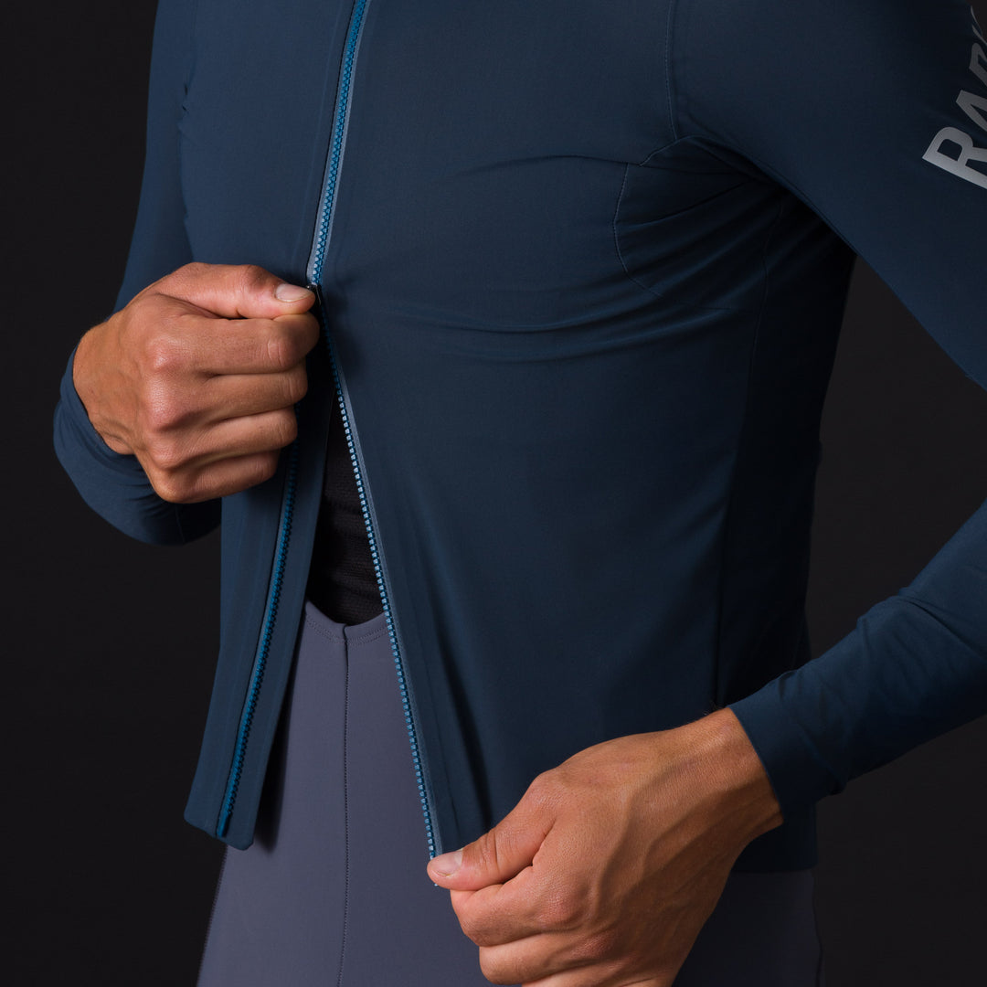 Rapha Men's Pro Team Long Sleeve Shadow Jersey (Carbon/Silver Reflective) - Dragonspine Cycling