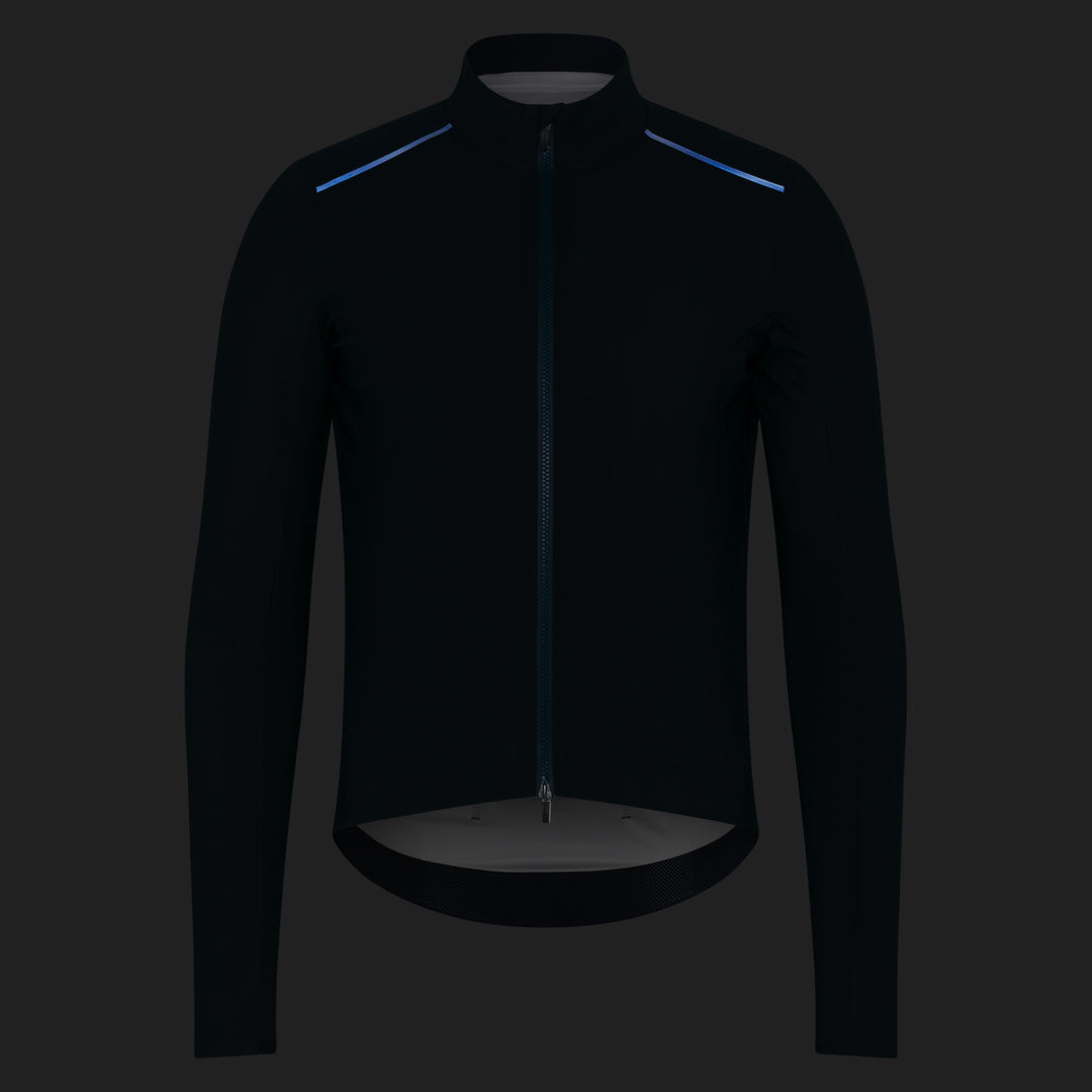Rapha Men's Pro Team Long Sleeve Shadow Jersey (Carbon/Silver Reflective) - Dragonspine Cycling