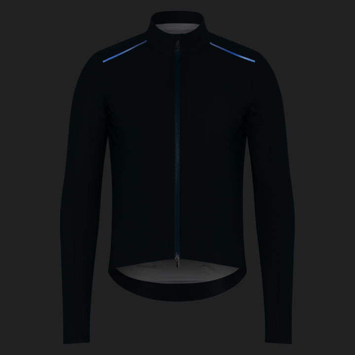 Rapha Men's Pro Team Long Sleeve Shadow Jersey (Carbon/Silver Reflective) - Dragonspine Cycling