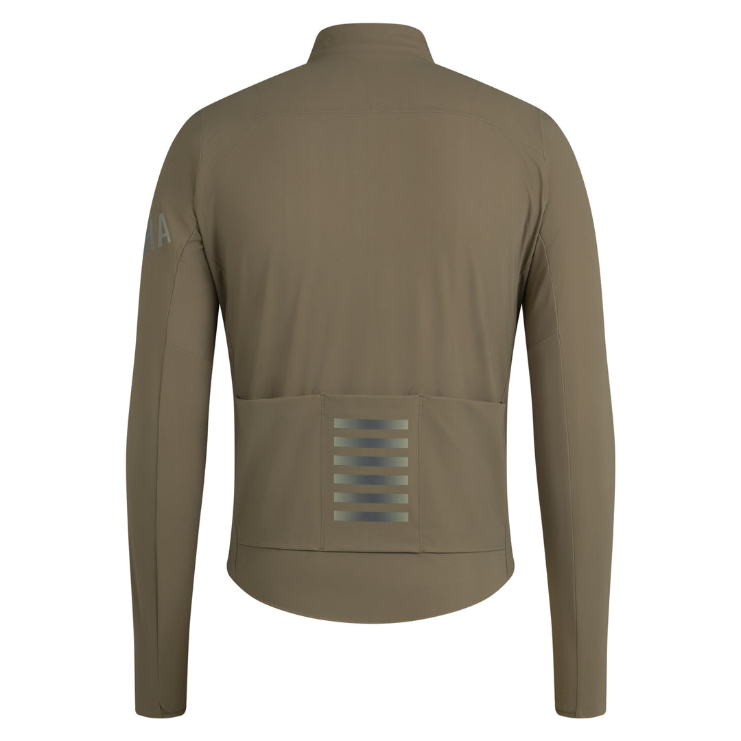 Rapha Men's Pro Team Long Sleeve Shadow Jersey (Moss Green/Khaki Reflective) - Dragonspine Cycling
