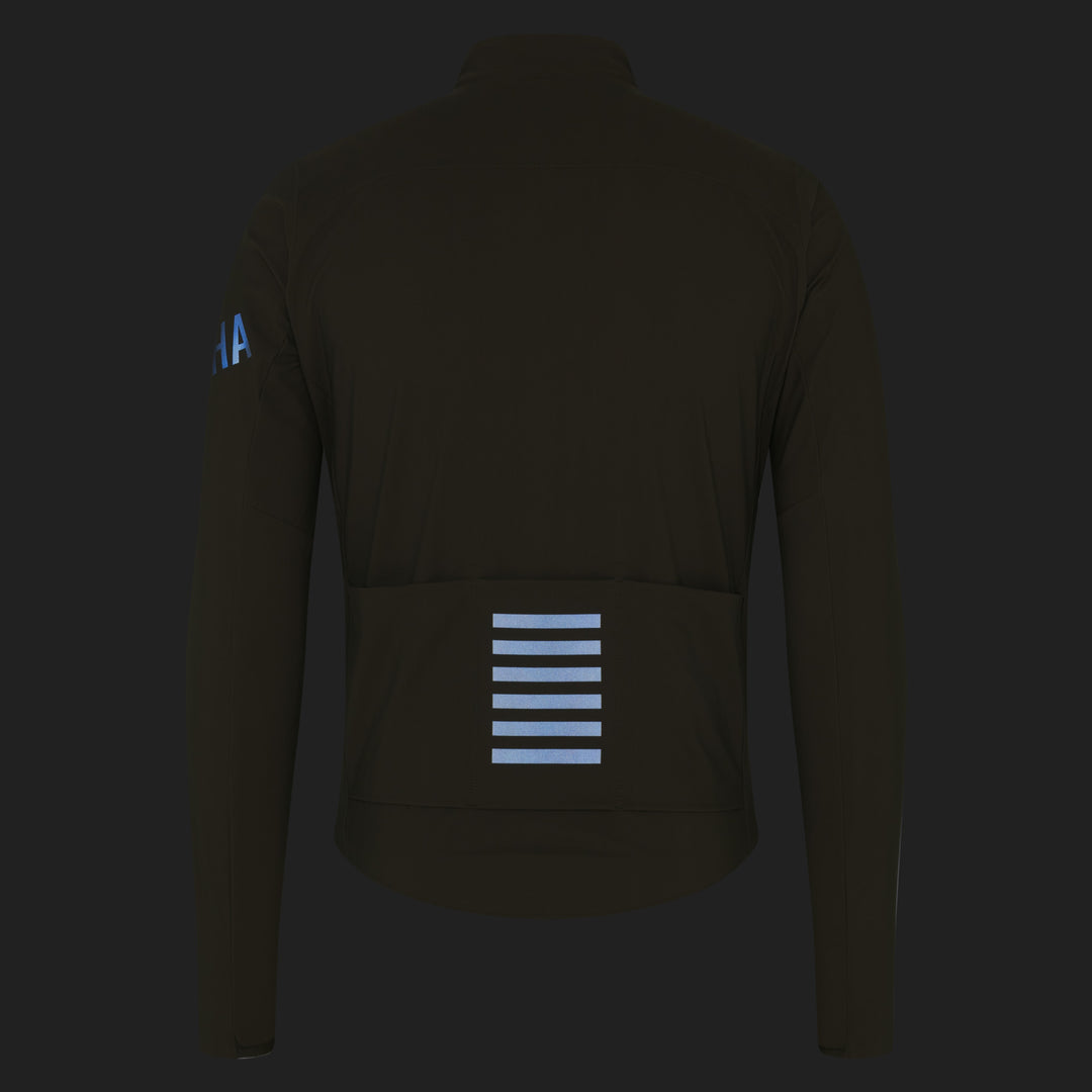 Rapha Men's Pro Team Long Sleeve Shadow Jersey (Moss Green/Khaki Reflective) - Dragonspine Cycling