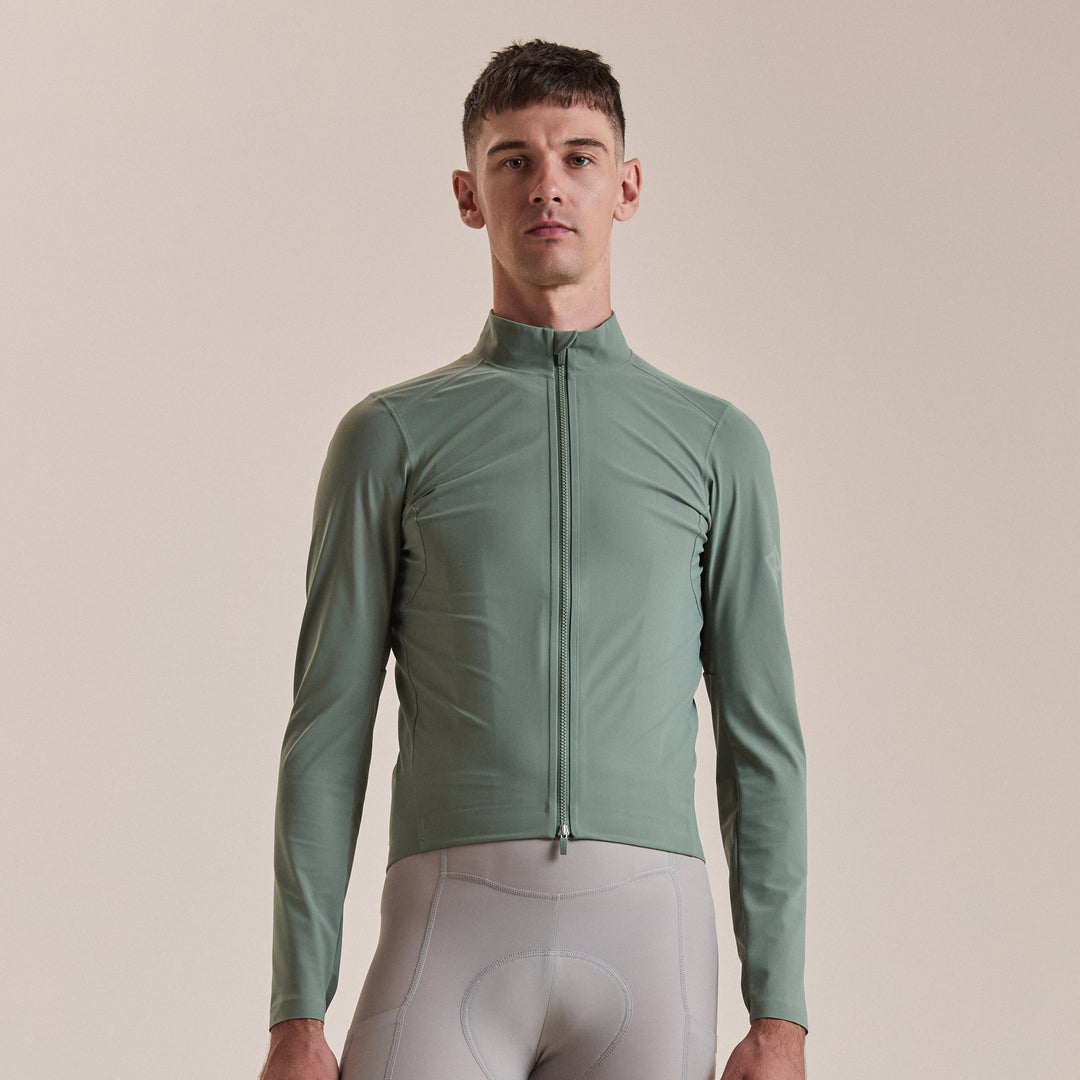 Rapha Men's Pro Team Long Sleeve Shadow Jersey (Laurel/Rainbow Reflective) - Dragonspine Cycling