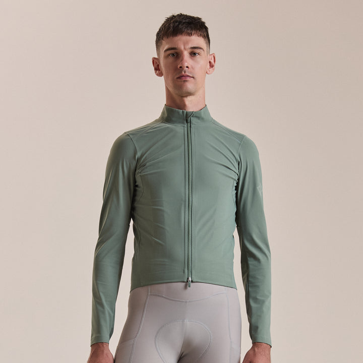 Rapha Men's Pro Team Long Sleeve Shadow Jersey (Laurel/Rainbow Reflective) - Dragonspine Cycling