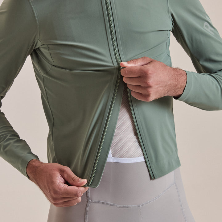 Rapha Men's Pro Team Long Sleeve Shadow Jersey (Laurel/Rainbow Reflective) - Dragonspine Cycling