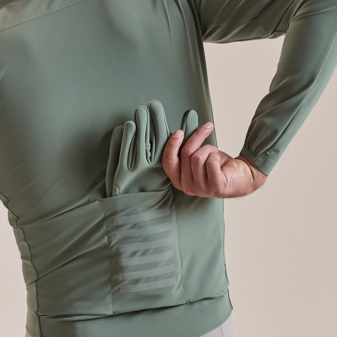 Rapha Men's Pro Team Long Sleeve Shadow Jersey (Laurel/Rainbow Reflective) - Dragonspine Cycling
