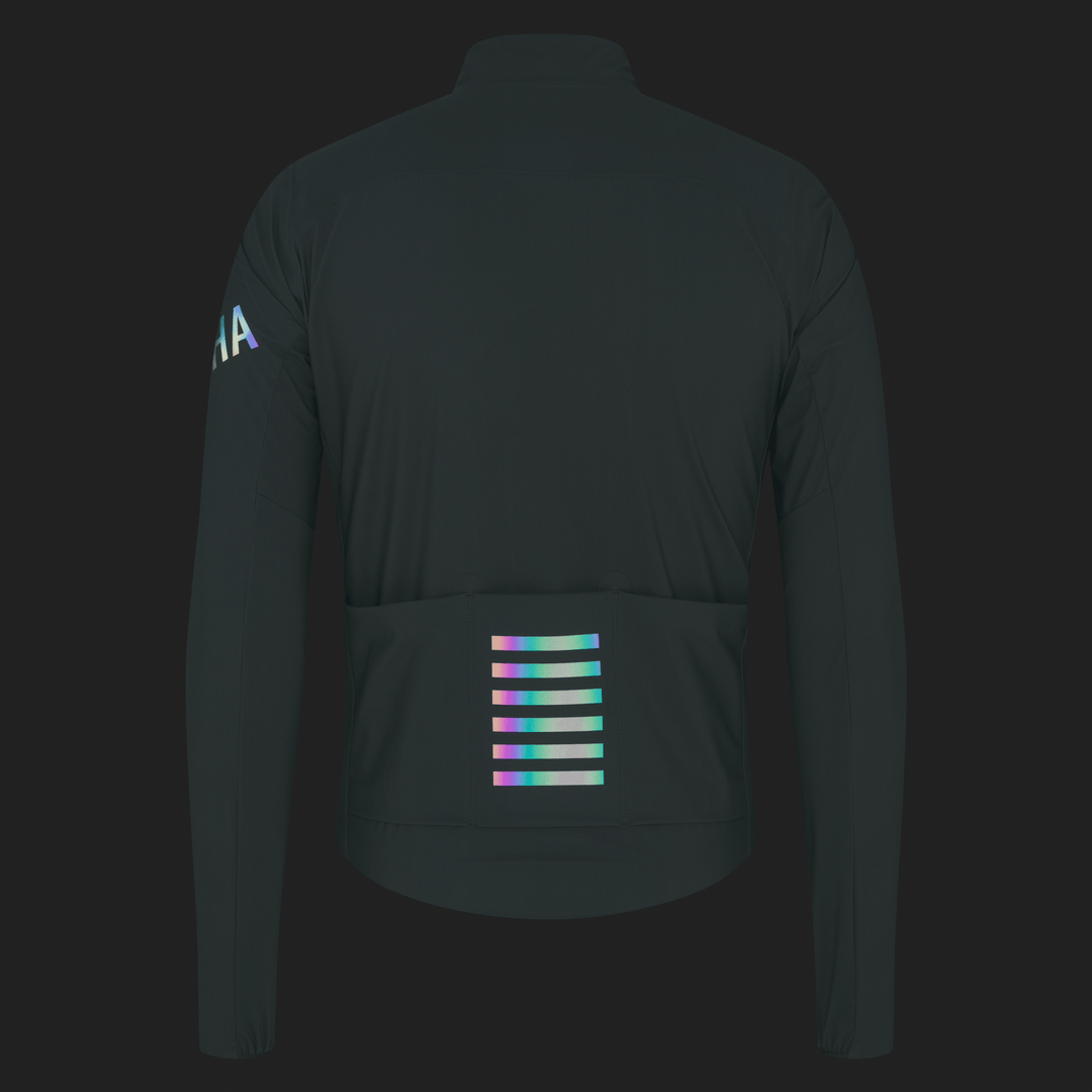 Rapha Men's Pro Team Long Sleeve Shadow Jersey (Laurel/Rainbow Reflective) - Dragonspine Cycling