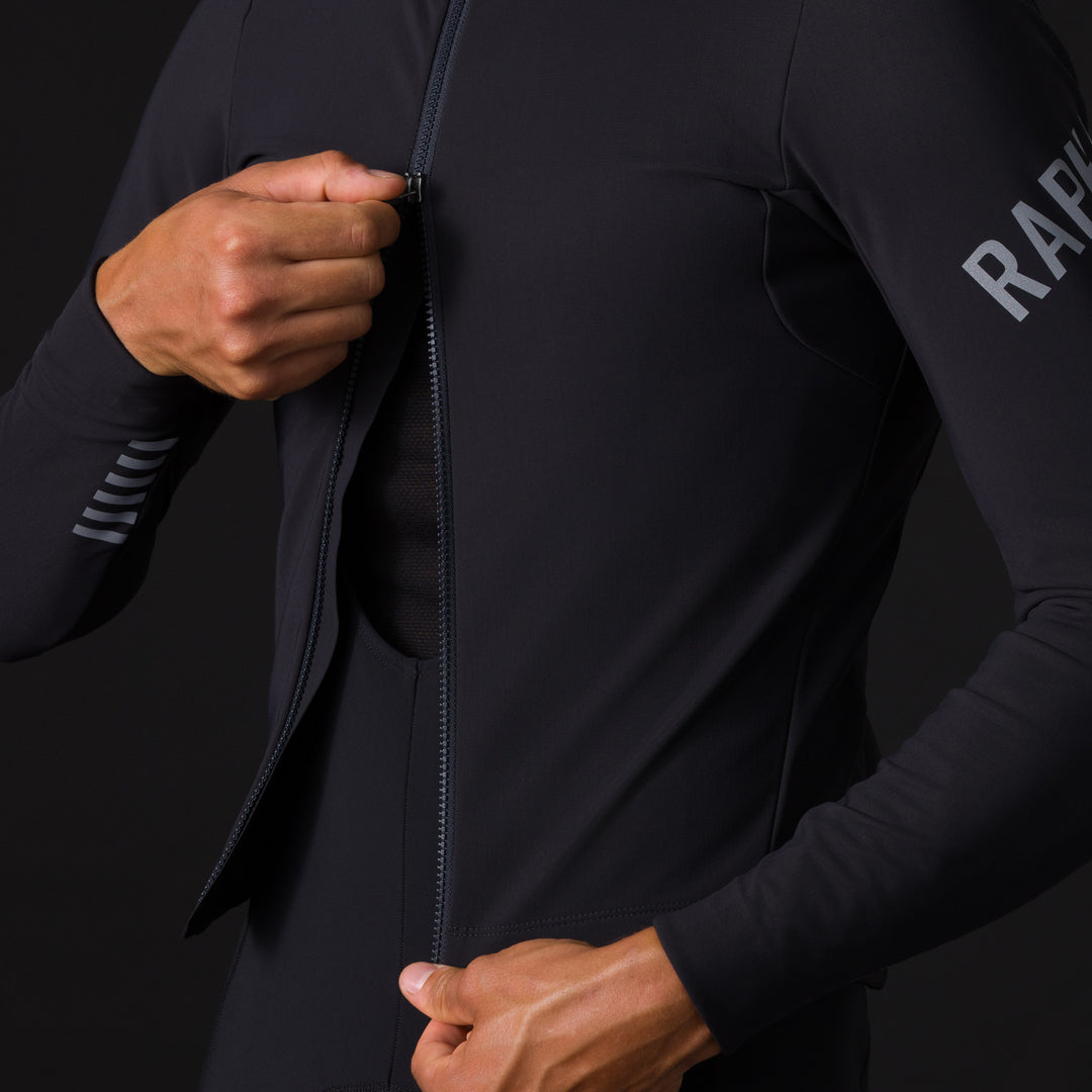 Rapha Men's Pro Team Shadow Winter Jacket (Black/Silver Reflective) - Dragonspine Cycling