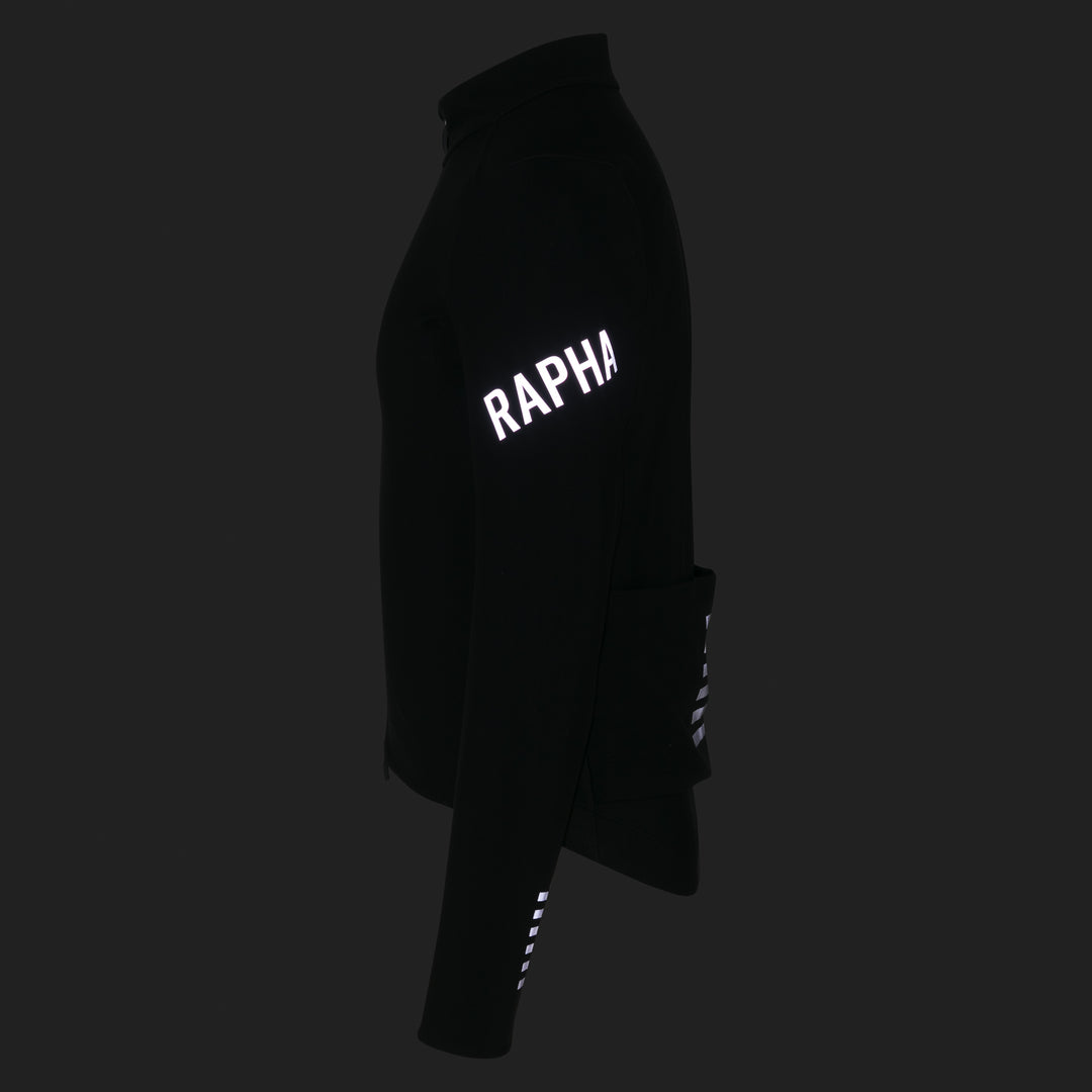 Rapha Men's Pro Team Shadow Winter Jacket (Black/Silver Reflective) - Dragonspine Cycling
