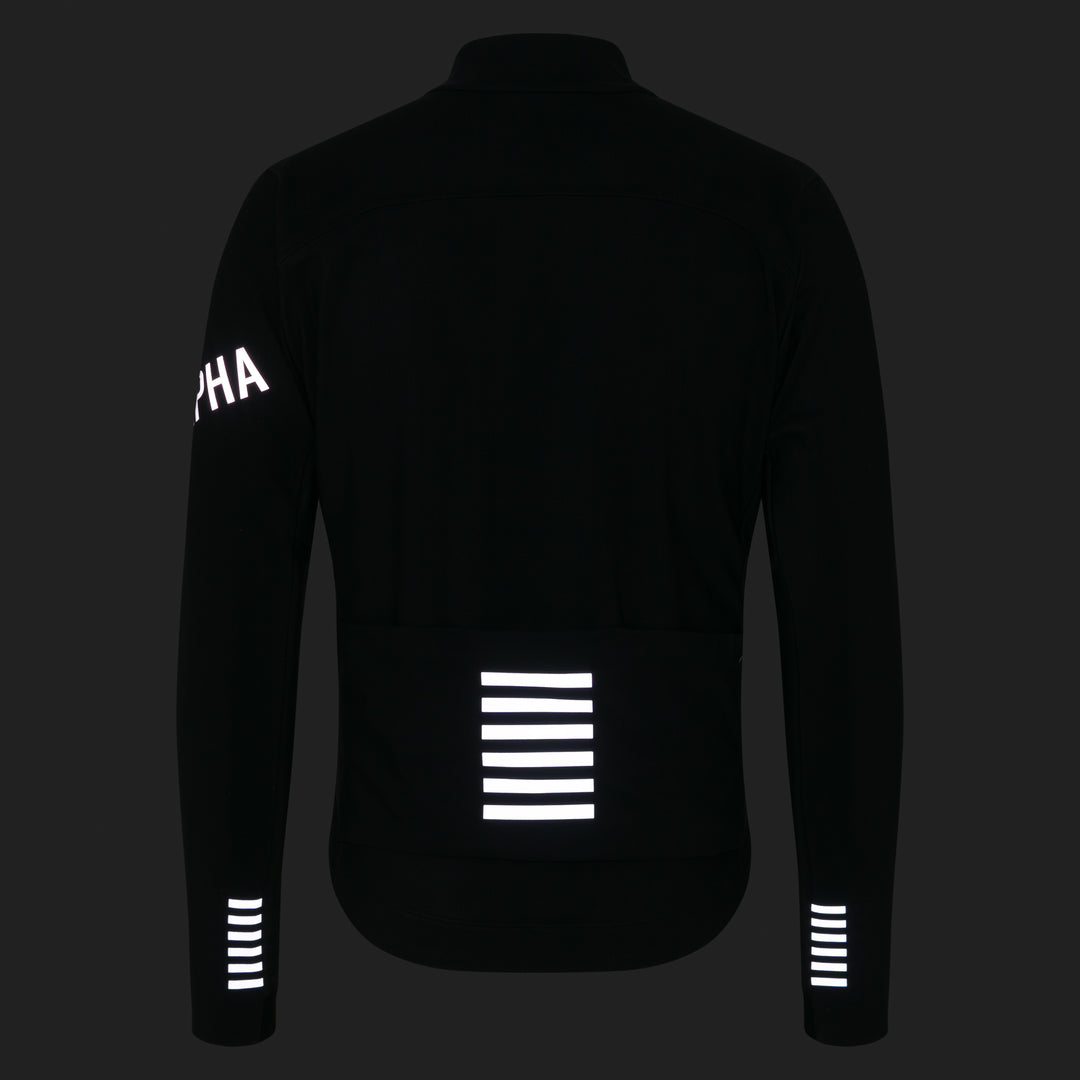 Rapha Men's Pro Team Shadow Winter Jacket (Black/Silver Reflective) - Dragonspine Cycling