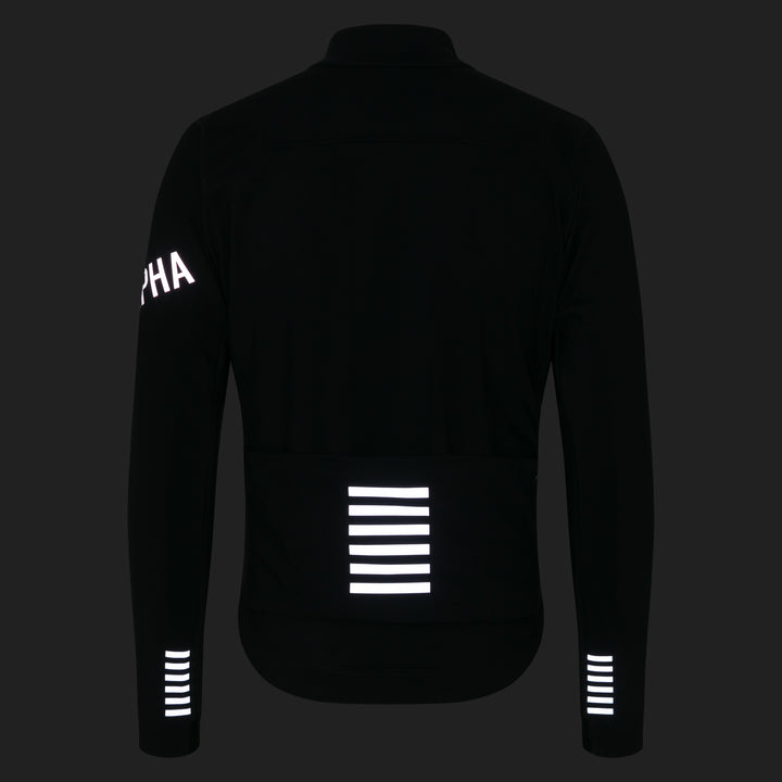 Rapha Men's Pro Team Shadow Winter Jacket (Black/Silver Reflective) - Dragonspine Cycling