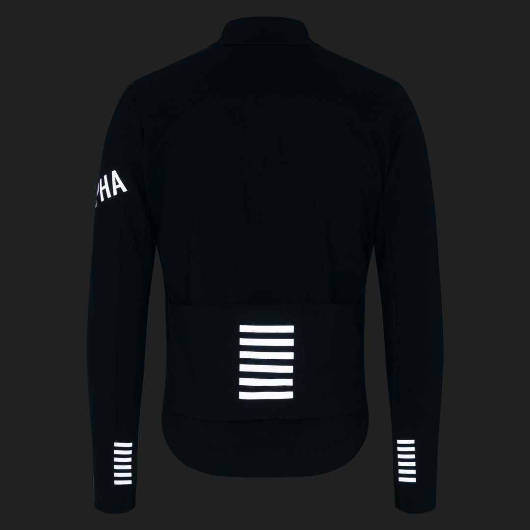 Rapha Men's Pro Team Shadow Winter Jacket (Carbon/Silver Reflective) - Dragonspine Cycling