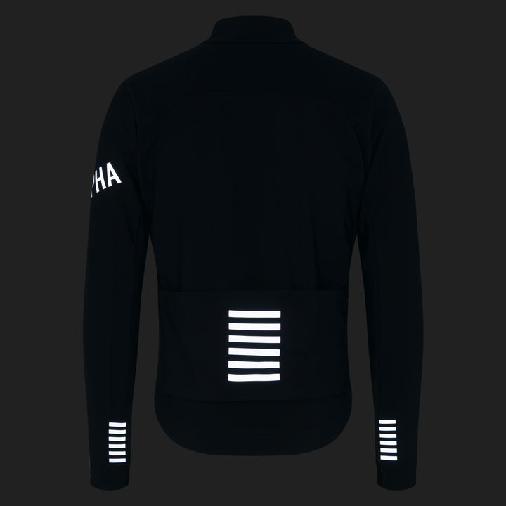 Rapha Men's Pro Team Shadow Winter Jacket (Carbon/Silver Reflective) - Dragonspine Cycling
