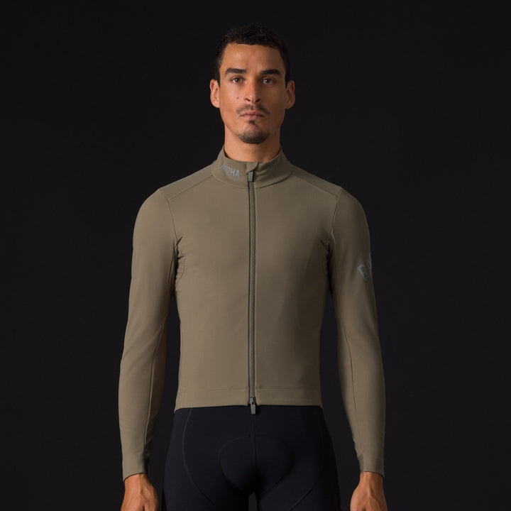 Rapha Men's Pro Team Shadow Winter Jacket (Moss Green/Silver Reflective) - Dragonspine Cycling