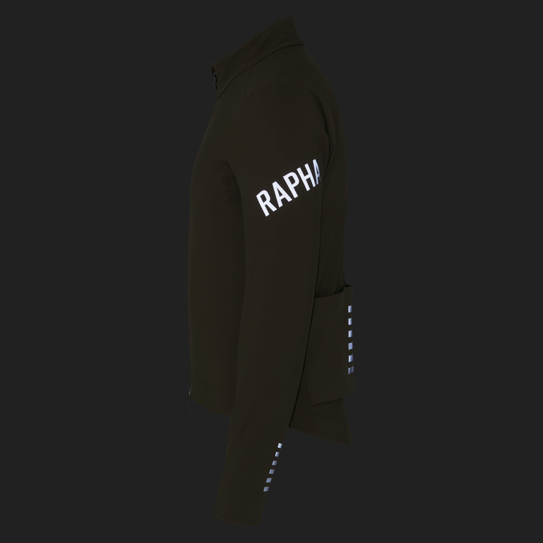 Rapha Men's Pro Team Shadow Winter Jacket (Moss Green/Silver Reflective) - Dragonspine Cycling
